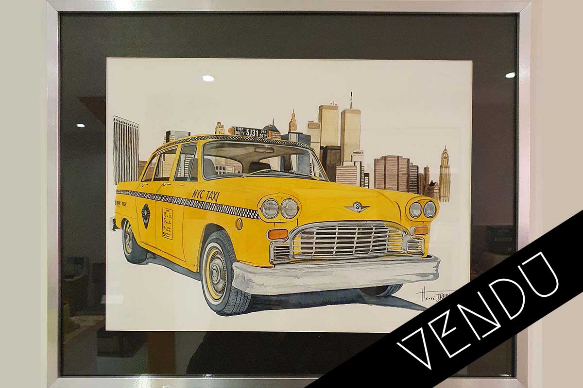 Yellow Cab Checker Herve Dreux vendu