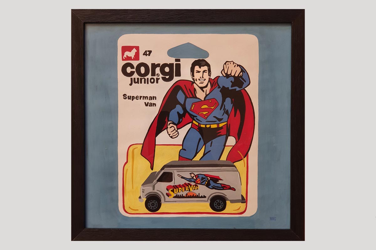 Superman Numa Roda Gil Art Moteur